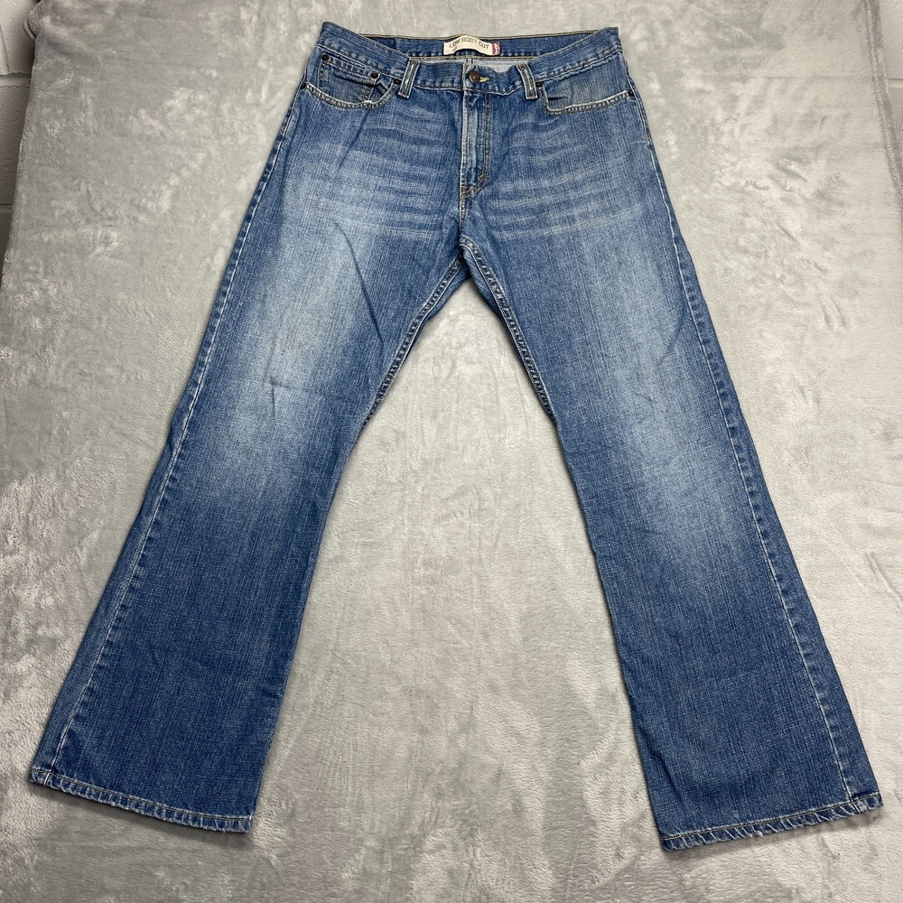 Vintage Levi's Jeans Mens 36x32 Blue Denim 527 Low Bootcut Leg Western Cowboy